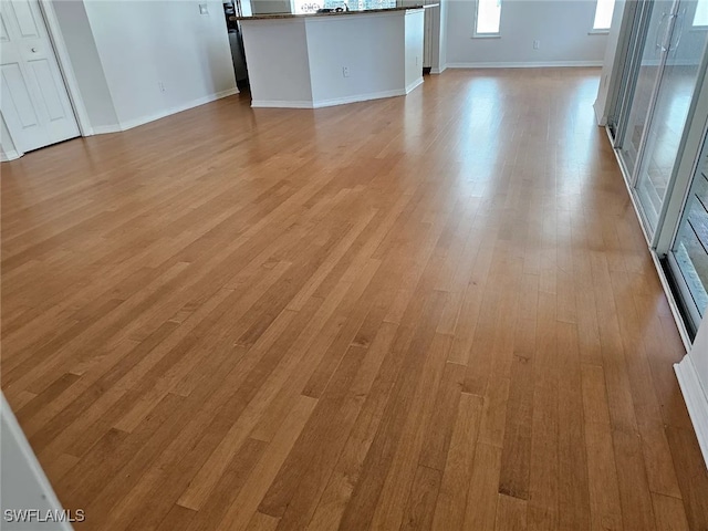 interior space with light wood-type flooring