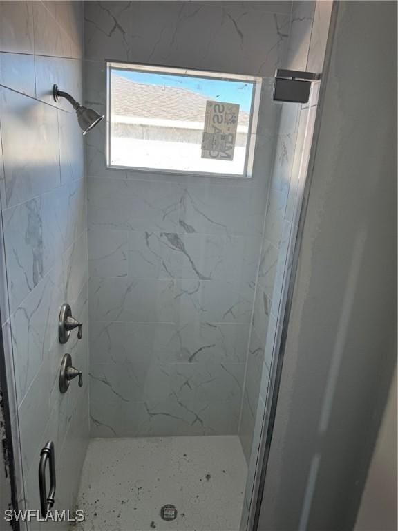 bathroom with walk in shower