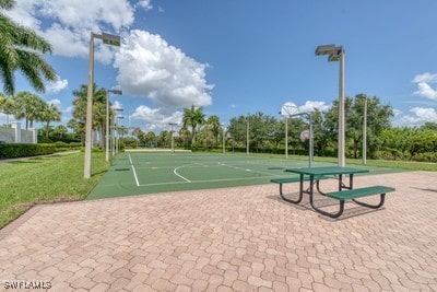 view of basketball court with community basketball court