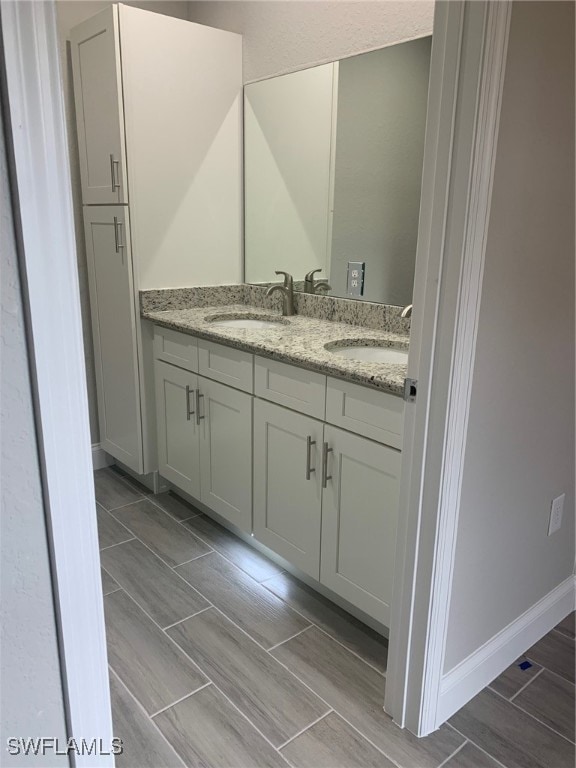 bathroom with vanity