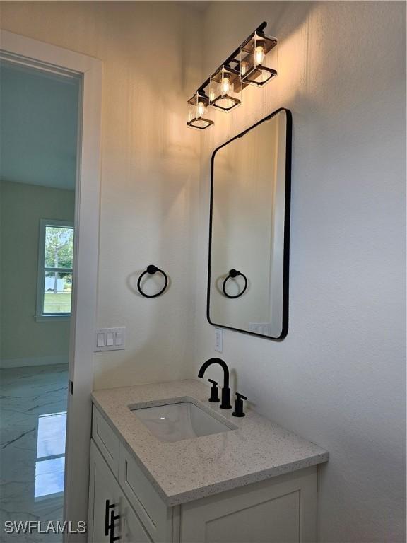 bathroom with vanity