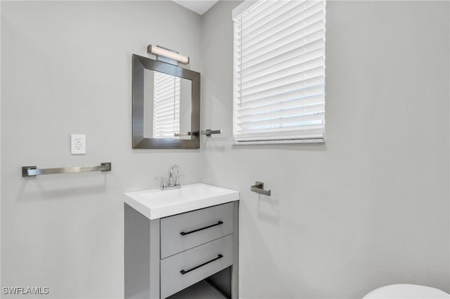 bathroom featuring vanity