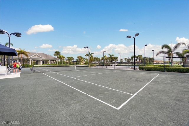 view of tennis court