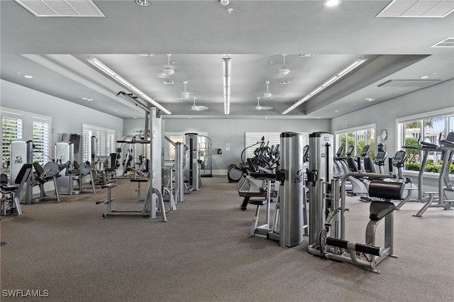 view of gym