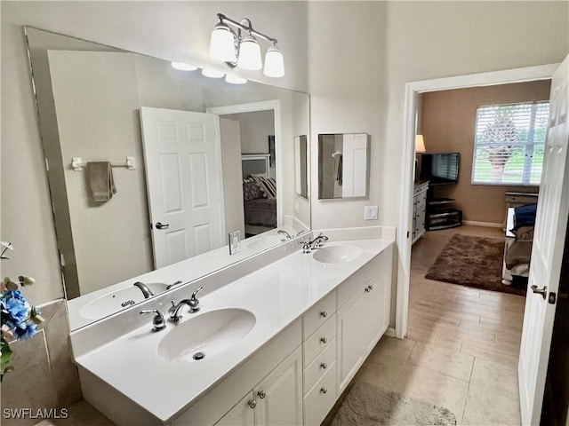 3020 Meandering Way Unit 201, Fort Myers, FL 33905 - ensuite bathroom with double vanity