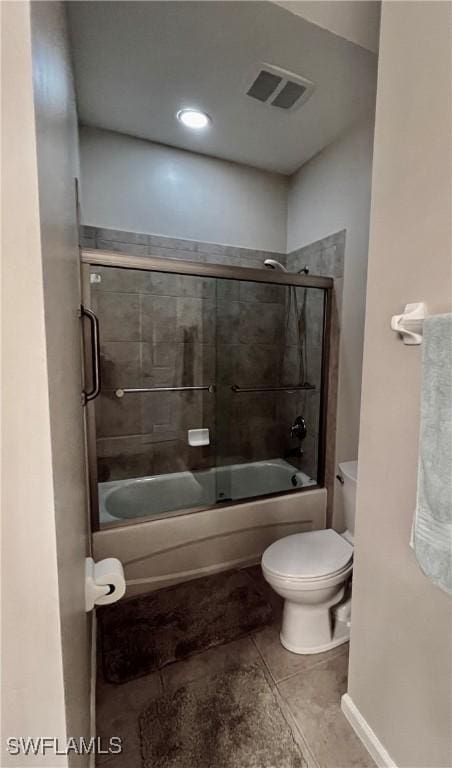 3020 Meandering Way Unit 201, Fort Myers, FL 33905 - full bathroom with tile patterned floors and enclosed tub / shower combo