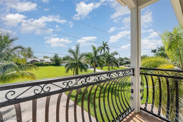 view of balcony