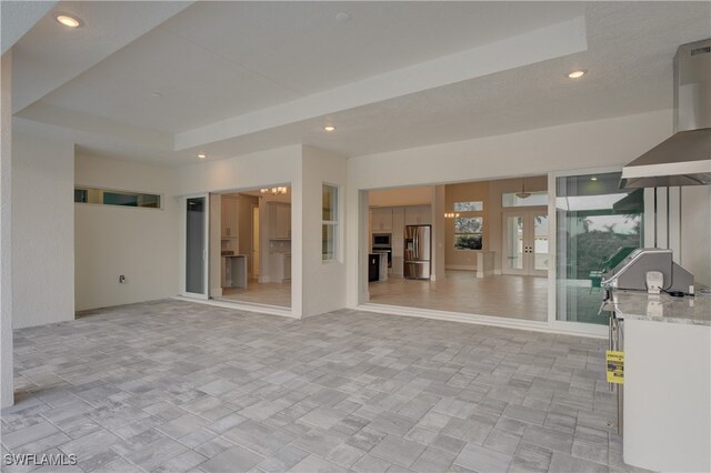 interior space featuring french doors