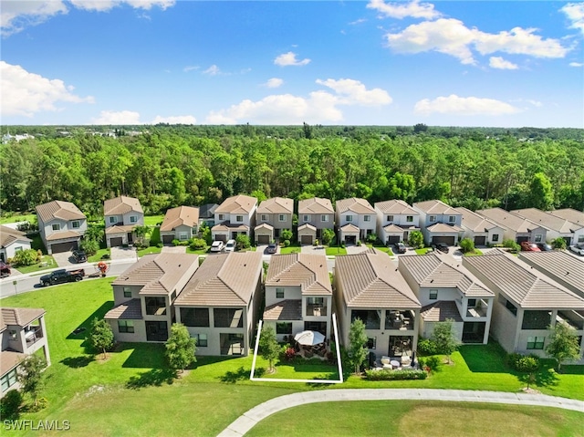 26349 Bonita Fairways Blvd, Bonita Springs, FL 34135 - birds eye view of property featuring a view of trees and a residential view