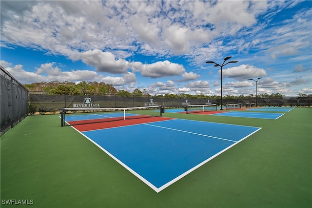 view of tennis court