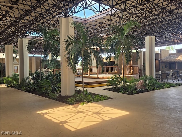 view of community featuring a patio area