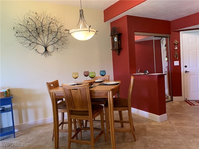 view of dining room