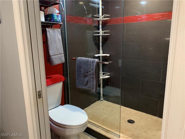 13331 Medinah Cir W Unit 1, Fort Myers, FL 33907 - full bathroom with a shower stall and toilet