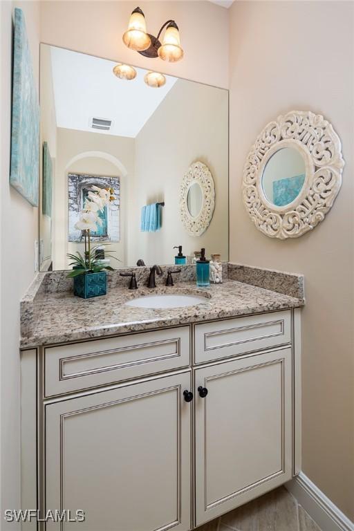 bathroom with vanity