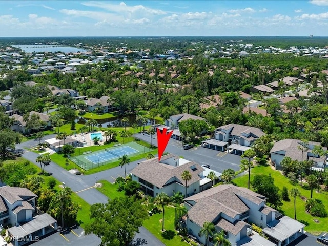 birds eye view of property featuring a residential view