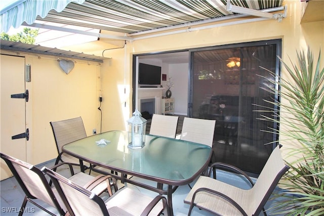 view of patio / terrace with outdoor dining area