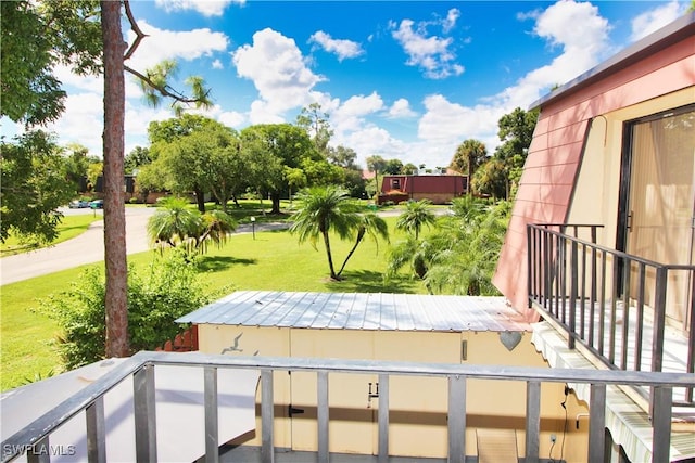 view of balcony