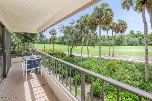 view of balcony