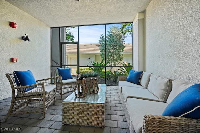 view of sunroom