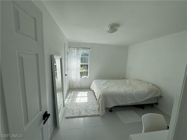 view of tiled bedroom