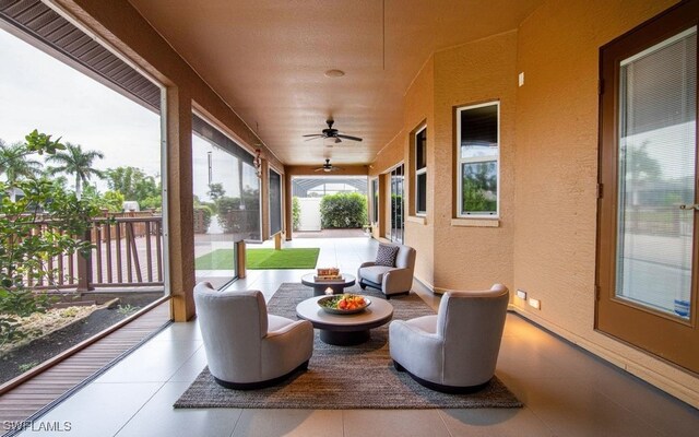 1201 SW 13th St, Cape Coral, FL 33991 - view of patio featuring ceiling fan
