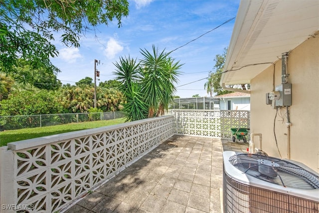 view of patio / terrace with cooling unit