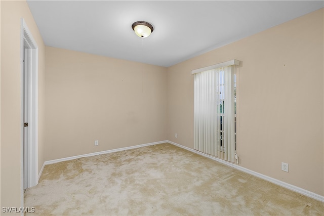 view of carpeted empty room