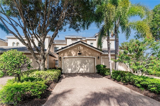 view of front of home featuring a garage