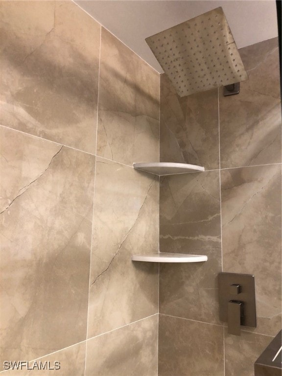 details featuring tiled shower