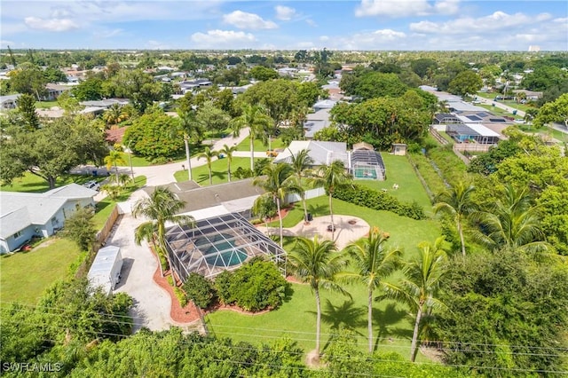 birds eye view of property featuring a residential view