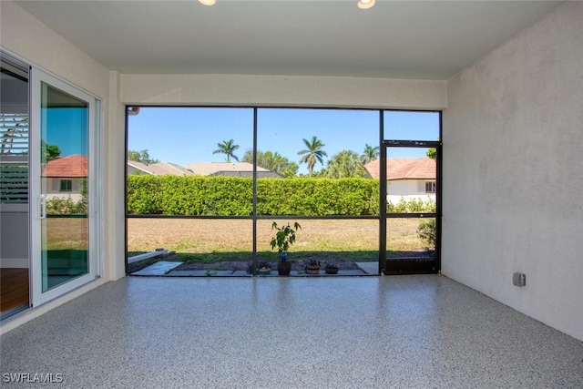 interior space featuring a wealth of natural light