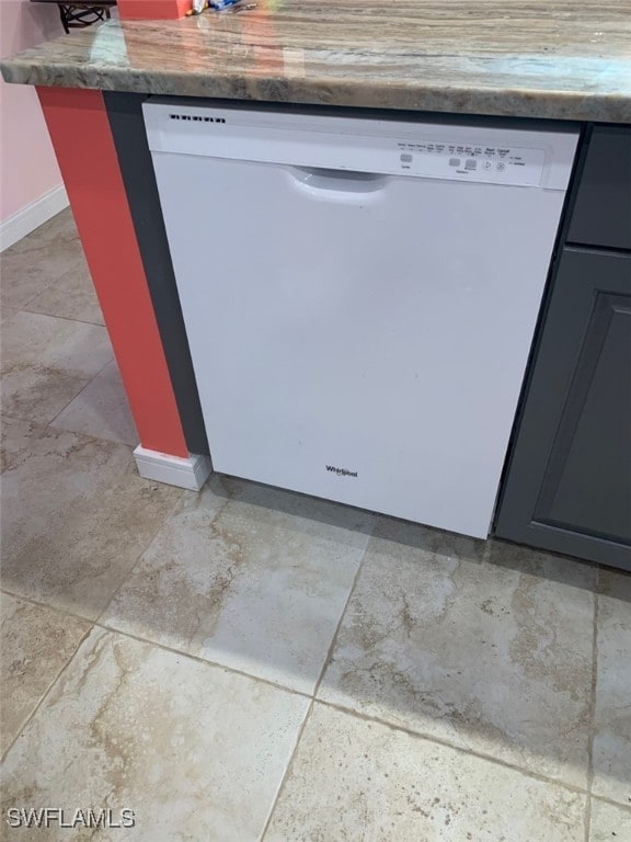 details featuring white dishwasher