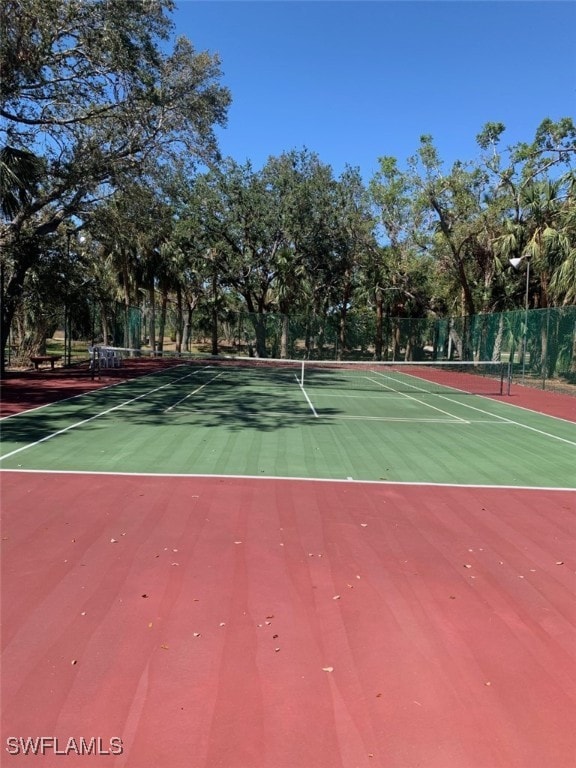 view of sport court