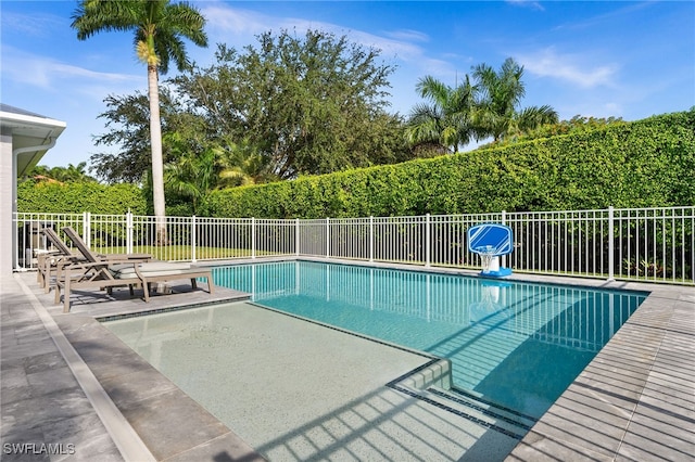 view of pool with a patio