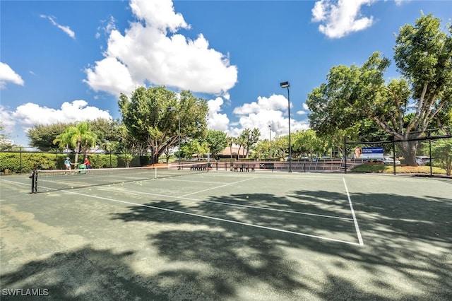 view of sport court