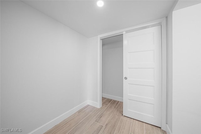 unfurnished bedroom featuring a closet