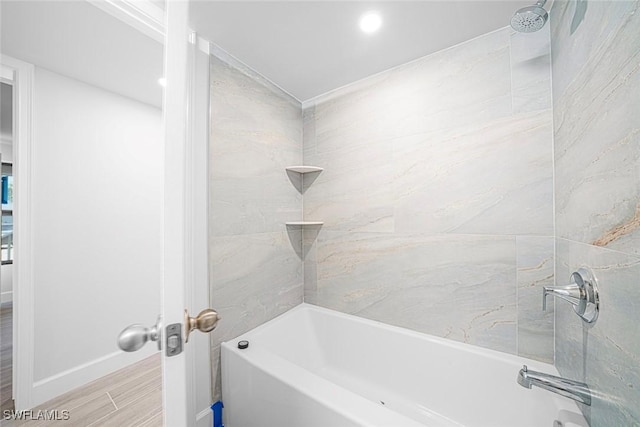 bathroom featuring tub / shower combination