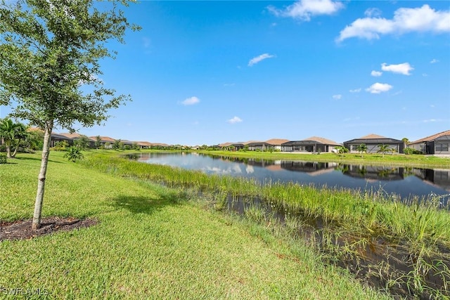 view of water feature featuring a residential view