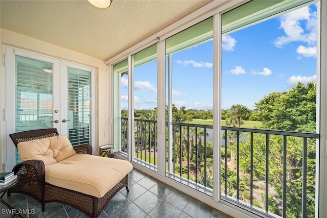 view of sunroom / solarium