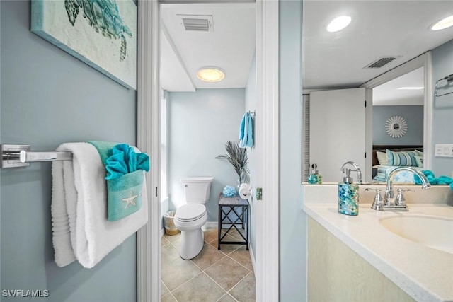 1610 Sabal Sands Rd, Sanibel, FL 33957 - ensuite bathroom with tile patterned flooring, toilet, ensuite bathroom, and visible vents