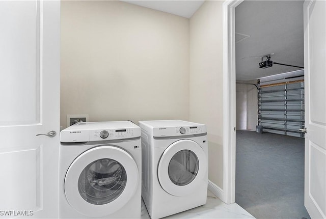 516 Kilarney Ave S, Lehigh Acres, FL 33974 - washroom featuring laundry area and washing machine and dryer