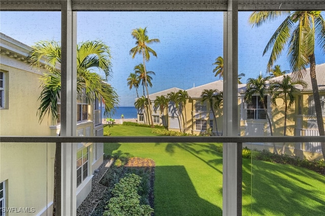 2601 Gulf Shore Blvd N Unit 34, Naples, FL 34103 - sunroom / solarium with a water view