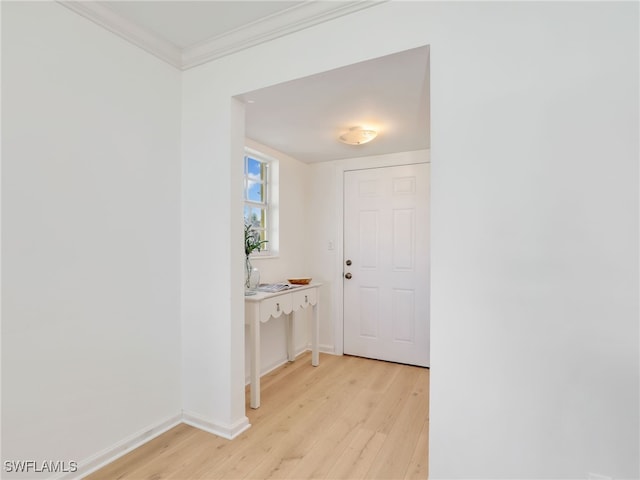 2601 Gulf Shore Blvd N Unit 34, Naples, FL 34103 - entryway with light wood finished floors and crown molding