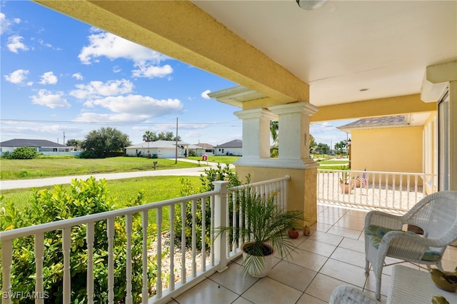 view of balcony