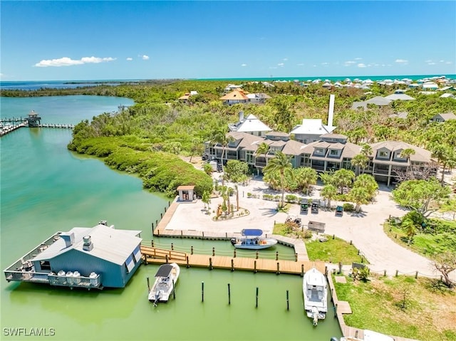 bird's eye view of a large body of water