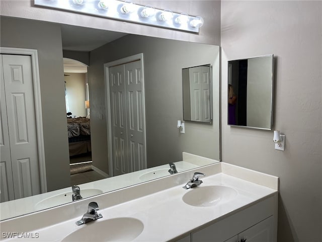 bathroom with vanity