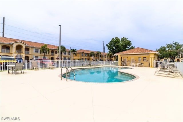 view of pool with a patio