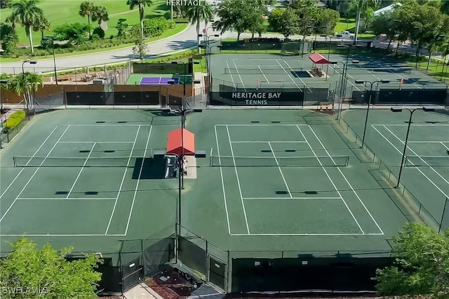 view of tennis court