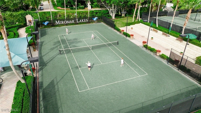 view of tennis court