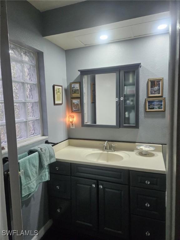 bathroom featuring vanity